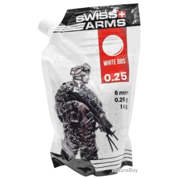 Billes Platinium 0.25g en sachet de 1 kg | Swiss arms (0100 0087)