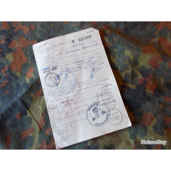 Livret D'�pargne d'�poque ww2   Tampons d'occupation !!!