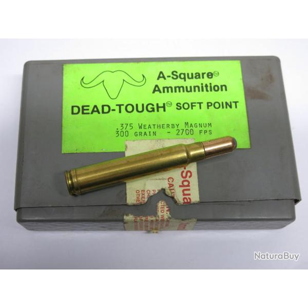 375 Weatherby A-Square  dead touch soft point