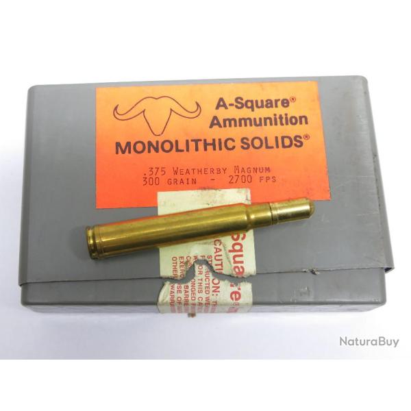 375 Weatherby A-Square  MONOLITHIC SOiLDS