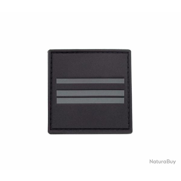 Grade velcro 5x5 basse visibilit - chef de Police