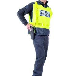 Chasuble bicolore haute visibilit&eacute; Police Municipale
