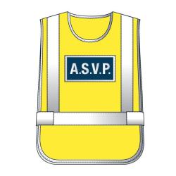 Chasuble Jaune haute visibilit&eacute; A.S.V.P.