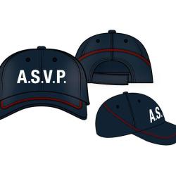 Casquette souple baseball liser&eacute; Bordeaux A.S.V.P - Taille 3