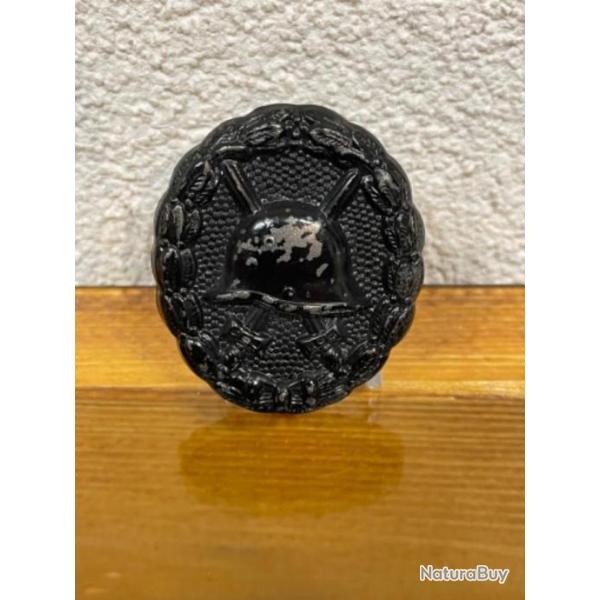 Badge bless� allemand ww1  noir