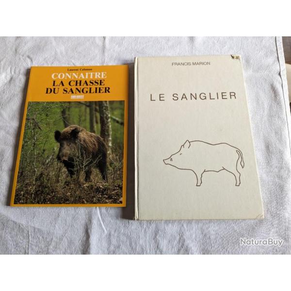 Lot livre sur les sangliers