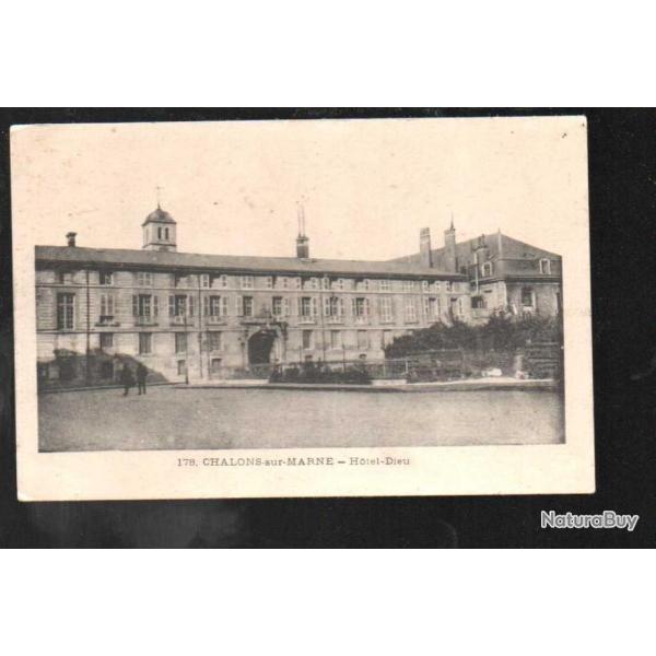 chalons sur marne l'hotel-dieu carte postale ancienne