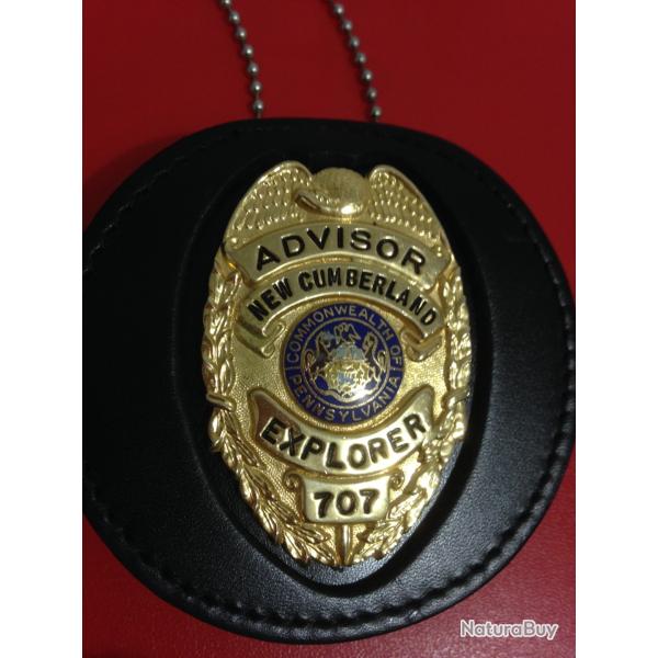 Authentique Badge USA Police Sheriff PENNSYLVANIE Plaqu� OR