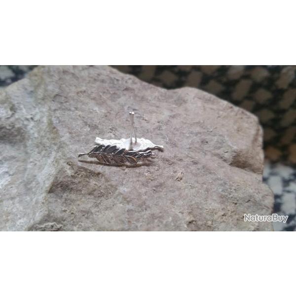 Palme de citation argent� pour m�daille  ( 18 mm ) ( Pr�sentation recto/veso)