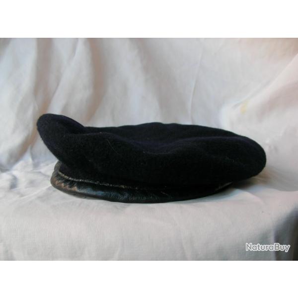 WW2/POSTWAR FRANCE BERET MILITAIRE FRANCAIS NOIR " PLEIN CIEL " TAILLE 54