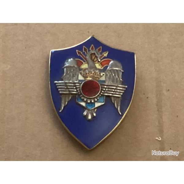 insigne mtallique - ailes casques - non identifi -