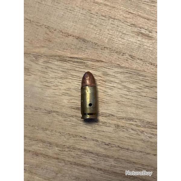 Cartouche de manipulation 9x19mm neutralise