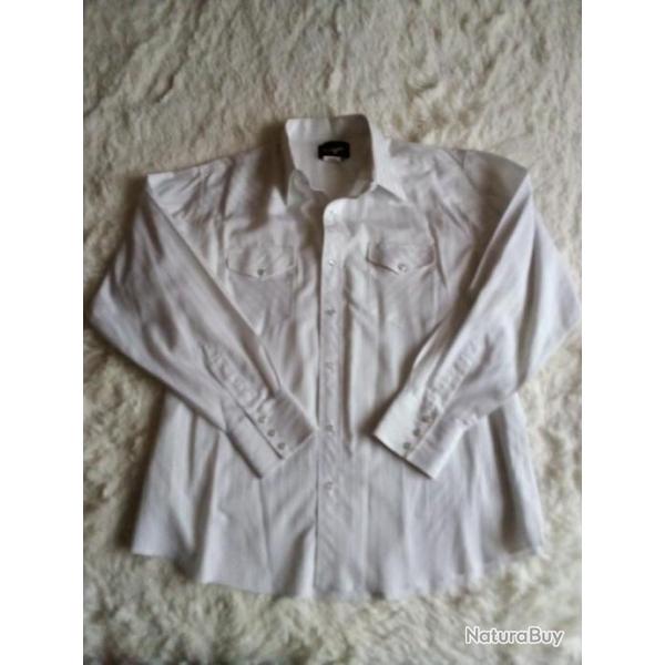 LOT DEUX CHEMISE WRANGLER VINTAGE western cowboy