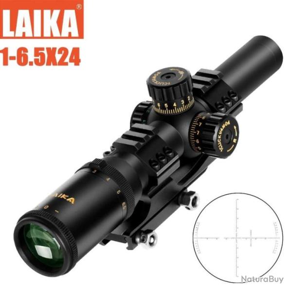 Lunette LAIKA 1-6.5x24 paiement 3 ou 4 fois sans frais  LIVRAISON GRATUITE