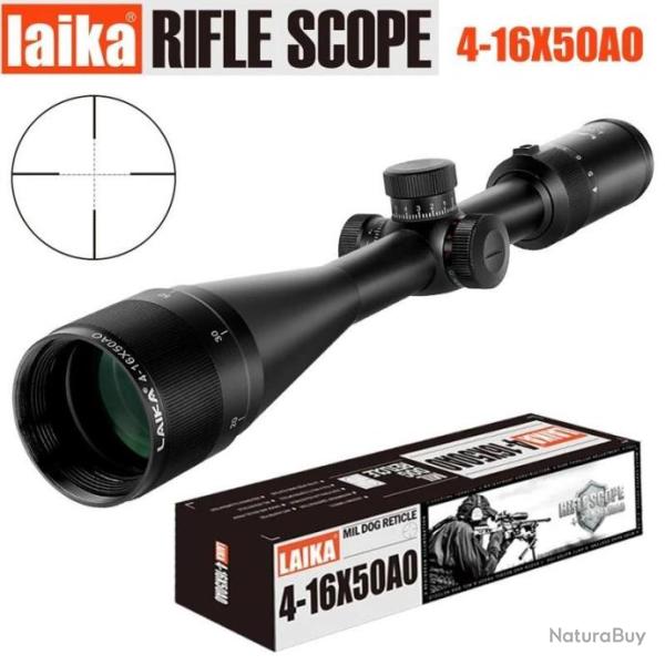 Lunette LAIKA 4-16x50 AO rticule lumineux paiement 3 ou 4 fois sans frais  LIVRAISON GRATUITE