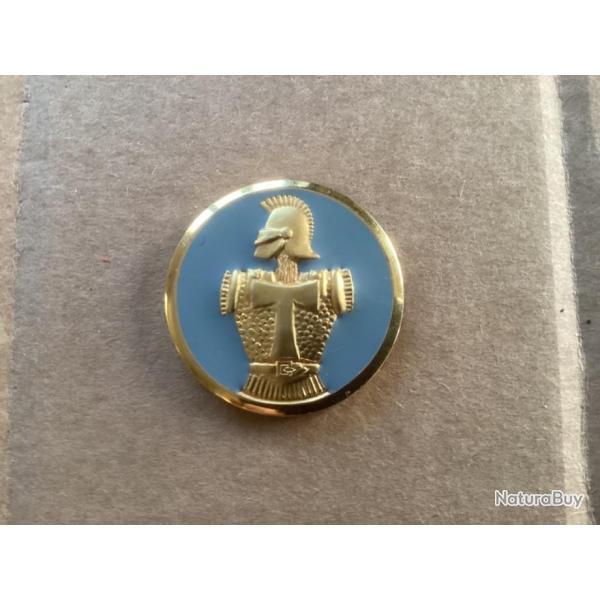 insigne de col mtallique -  transmission du Gnie