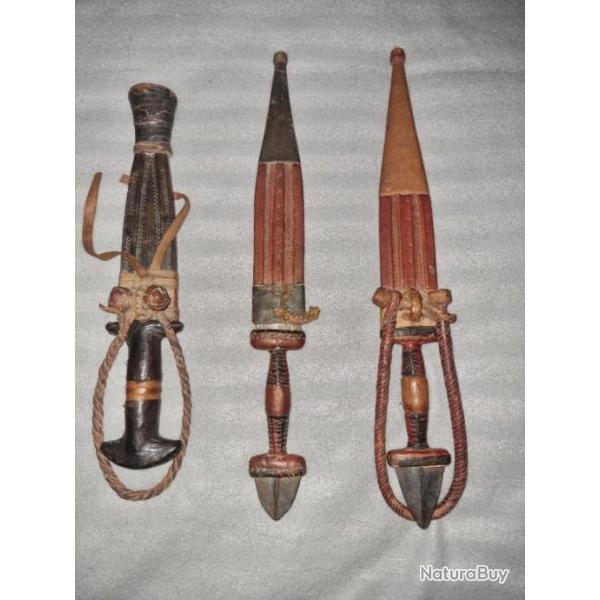 Lot Poignards Africain ou Touareg