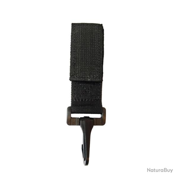 Porte-cl�s mousqueton S�CU-ONE noir