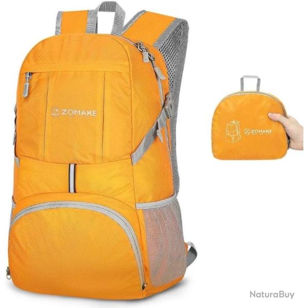 Sac � Dos Pliable L�ger 35L Imperm�able Sports Randonn�e Trekking P�che Camping Escalade Jaune