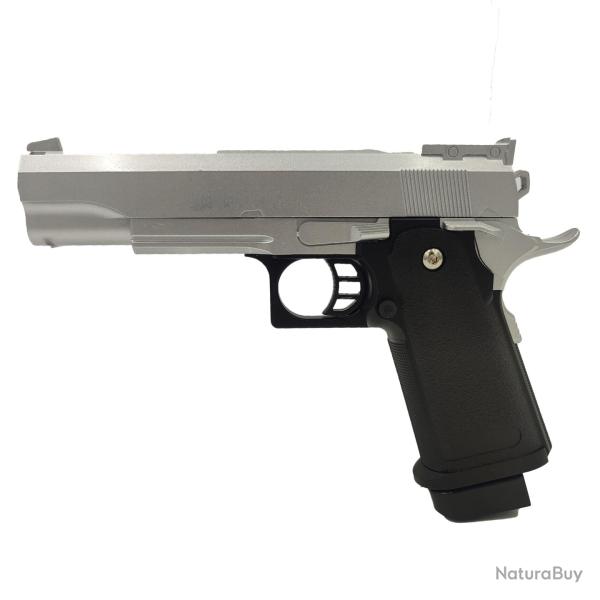 R�plique airsoft Hi-Capa Spring grand mod�le / couleur Argent
