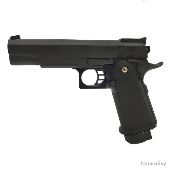 R�plique airsoft Hi-Capa Spring grand mod�le / couleur Noir