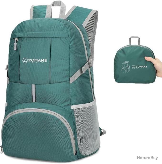 Feibmir Sac à Dos Pliable Ultraléger Hydrofuge 20L - Pour Randonnée Voyage Camping Homme Femme Enfant
