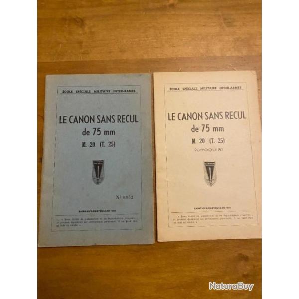 MANUEL INSTRUCTION ARMEE FRANCAISE POUR LE CANON SANS RECUL DE 76MM M20