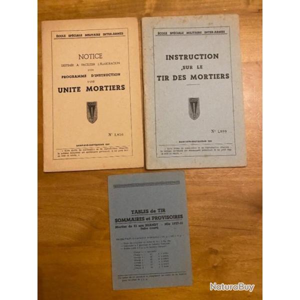 MANUEL INSTRUCTION ARMEE FRANCAISE POUR L'INSTRUCTION SUR LE TIR DES MORTIERS