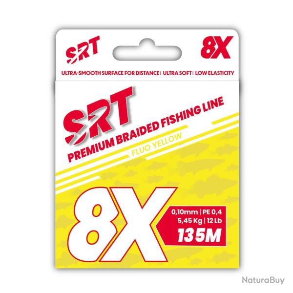 Tresse jaune 8 brins 135m Sert 16/100;909kg