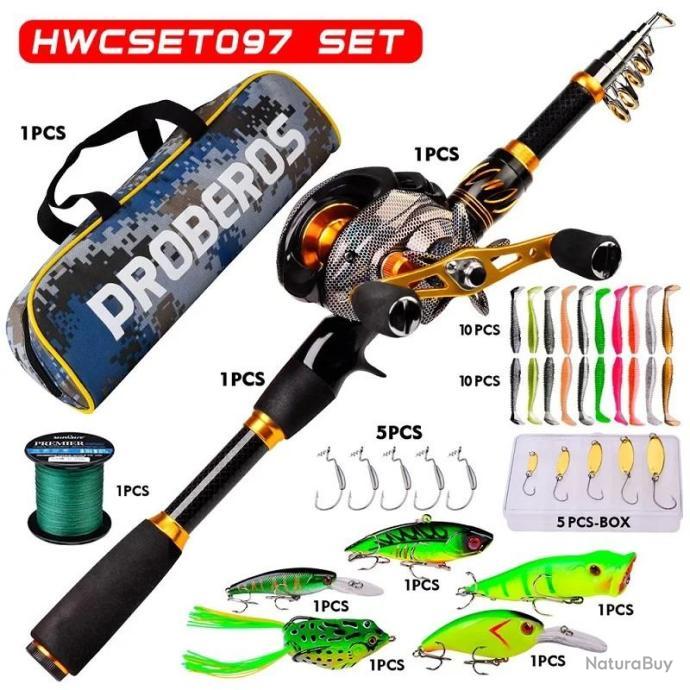 Kit De 60 Leurres De Pêche Mixte - Poissons Nageurs, Jerkbaits - Pour Carnassiers (brochet, Perche) - HENGJIA