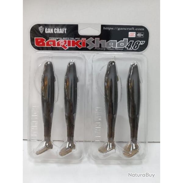 !! Des.  GAN CRAFT BARIKI SHAD 4.8" COLO: #02 13cm !!