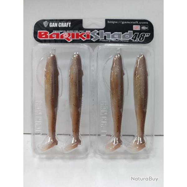 !! Des.  GAN CRAFT BARIKI SHAD 4.8" COLO: #777 13cm !!