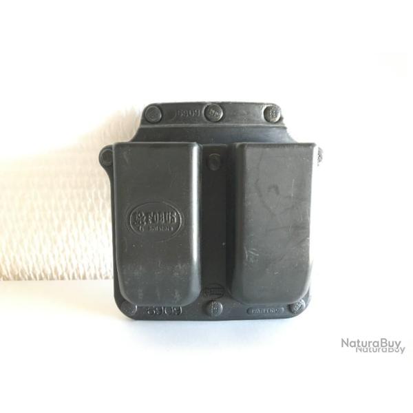PORTE CHARGEUR DOUBLE - FOBUS - ceinture - cal. 9x19 - Occasion #1