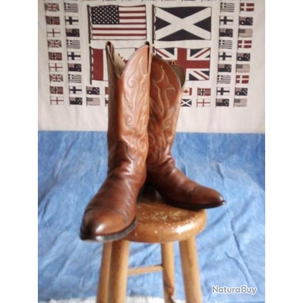 BOTTES VINTAGE DAN POST western cowboy