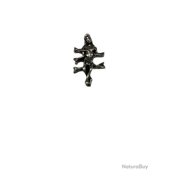 Pin's Saint S�bastien, Saint patron des archers en �tain argent�