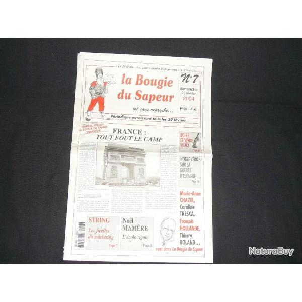 La bougie du sapeur N� 7 du  29 f�vrier 2004