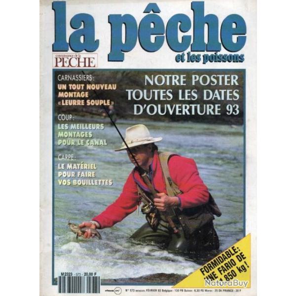 la p�che et les poissons 573 , plomb�e conique, montages pour canal, bouillettes, moulinets ,carpe