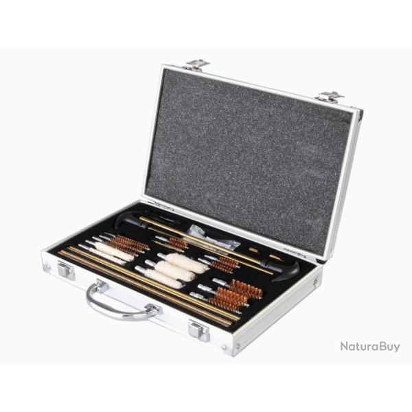 Coffret de nettoyage complet pour tous types d'armes - tiges en laiton