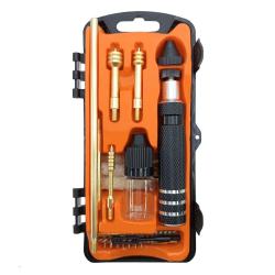 Kit de nettoyage complet 3-en-1 pour arme &agrave; poing - calibres .22 / 9mm / .45