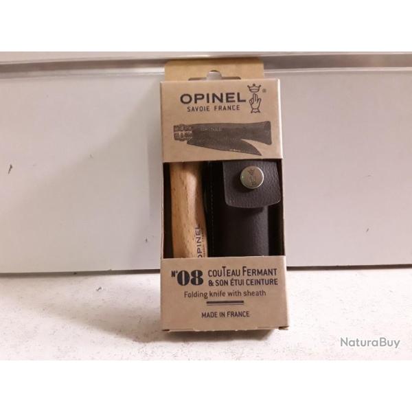10144 ENSEMBLE COUTEAU OPINEL N�8 + ETUI NEUF