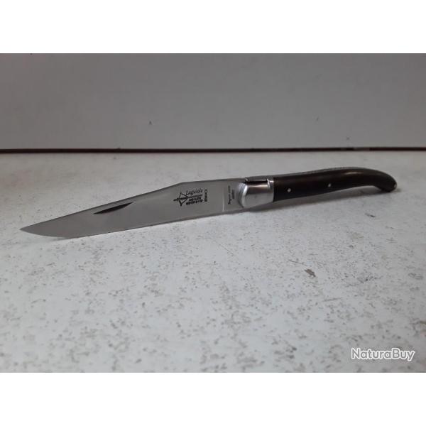 10146 COUTEAU PLIANT LAGUIOLE ANTAN CORNE MITRE INOX MAT 12CM NEUF