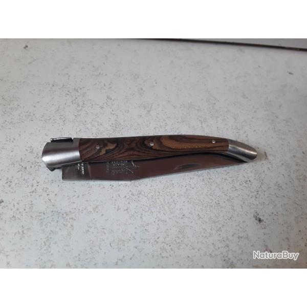 10149 COUTEAU PLIANT LAGUIOLE ANTAN BOCOTE MITRE INOX  MAT 12CM NEUF