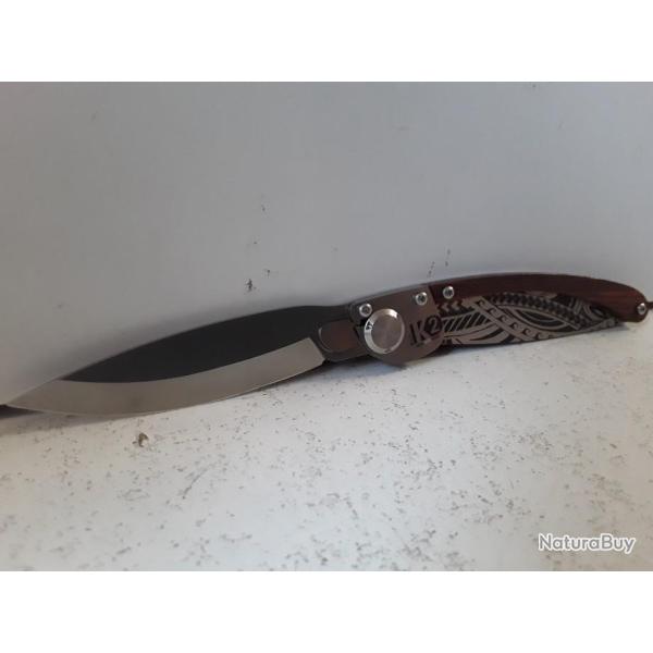 10154 COUTEAU PLIANT K2 DECORS DESSIN MADE IN FRANCE NEUF