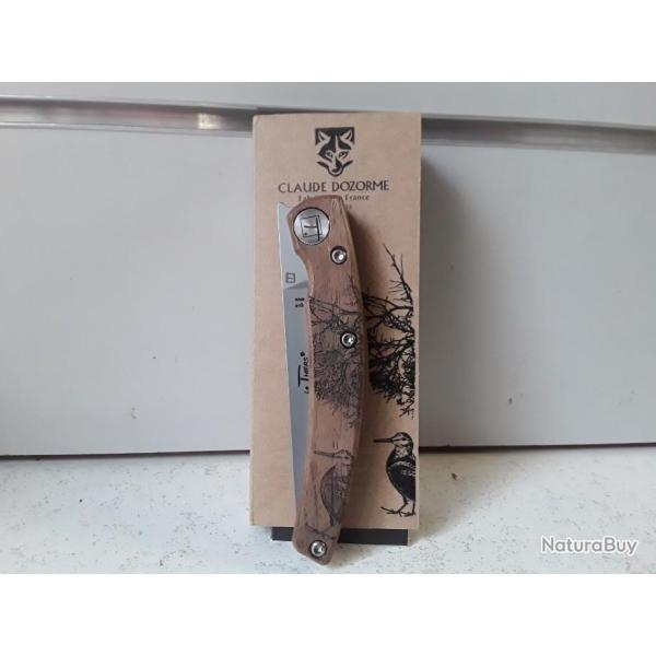 10160 COUTEAU PLIANT CLAUDE DOZORME ANIMALIS MODELE BECASSE NEUF