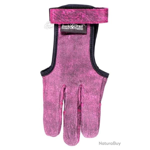 GANT DE TIR 3 doigts Cuir vieilli - ROSE - S