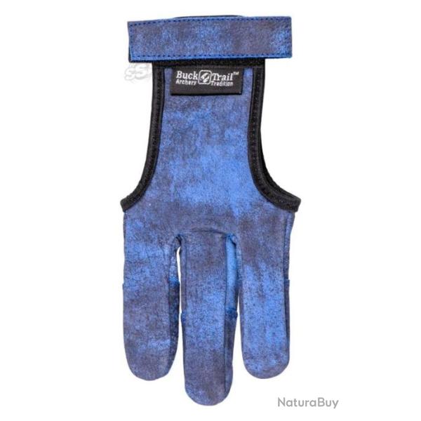 GANT DE TIR 3 doigts Cuir vieilli - BLEU - XL