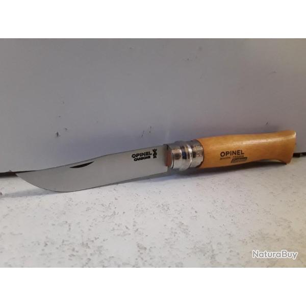 COUTEAU PLIANT OPINEL N�9 BOIS LAME CARBONE
