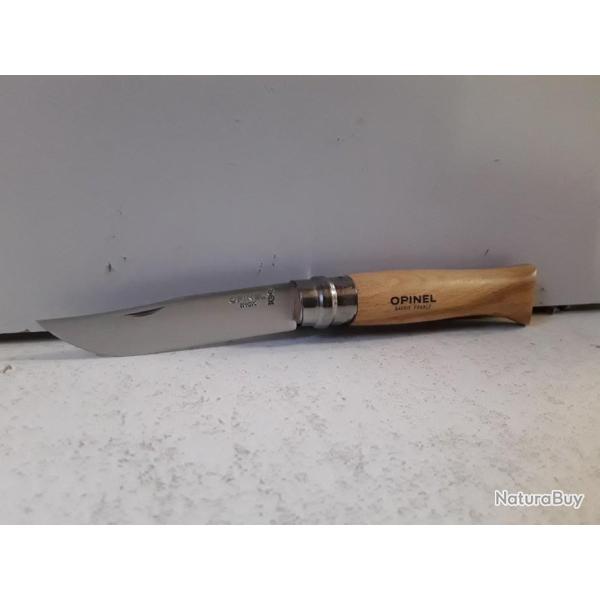 10168 COUTEAU PLIANT OPINEL N�9 BOIS LAME INOX NEUF