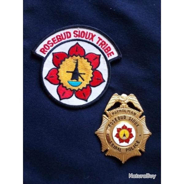 ETOILE et CUSSON POLICE TRIBAL de ROSEBUD western cowboy