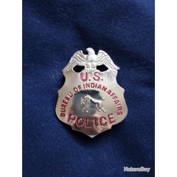 ETOILE ou INSIGNE BUREAU AFFAIRES INDIENNES western cowboy